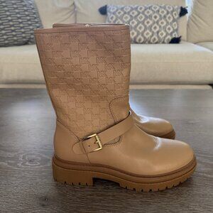 NEW WITHOUT BOX Michael Kors Layton Camel Chelsea Buckle Booties size 7.5